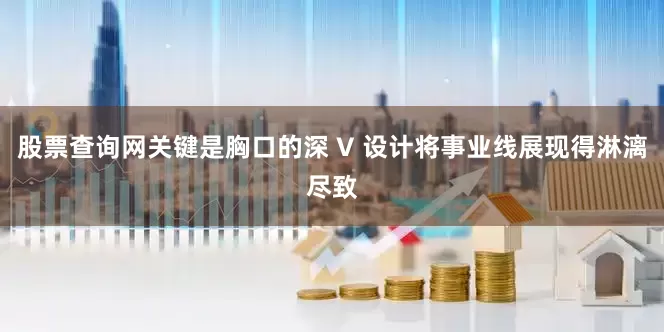 股票查询网关键是胸口的深 V 设计将事业线展现得淋漓尽致